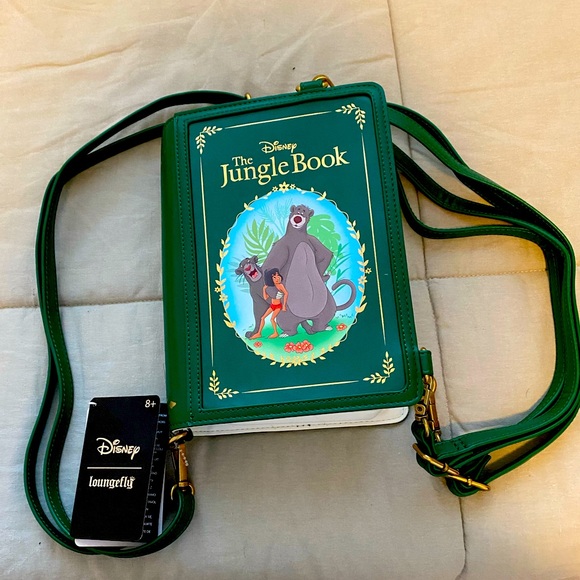 NWT Loungefly Disney The Jungle Book Convertible Crossbody Purse Green - Picture 9 of 10